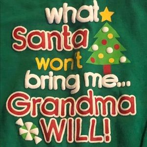 Christmas Grandma Onesie 6-9 months